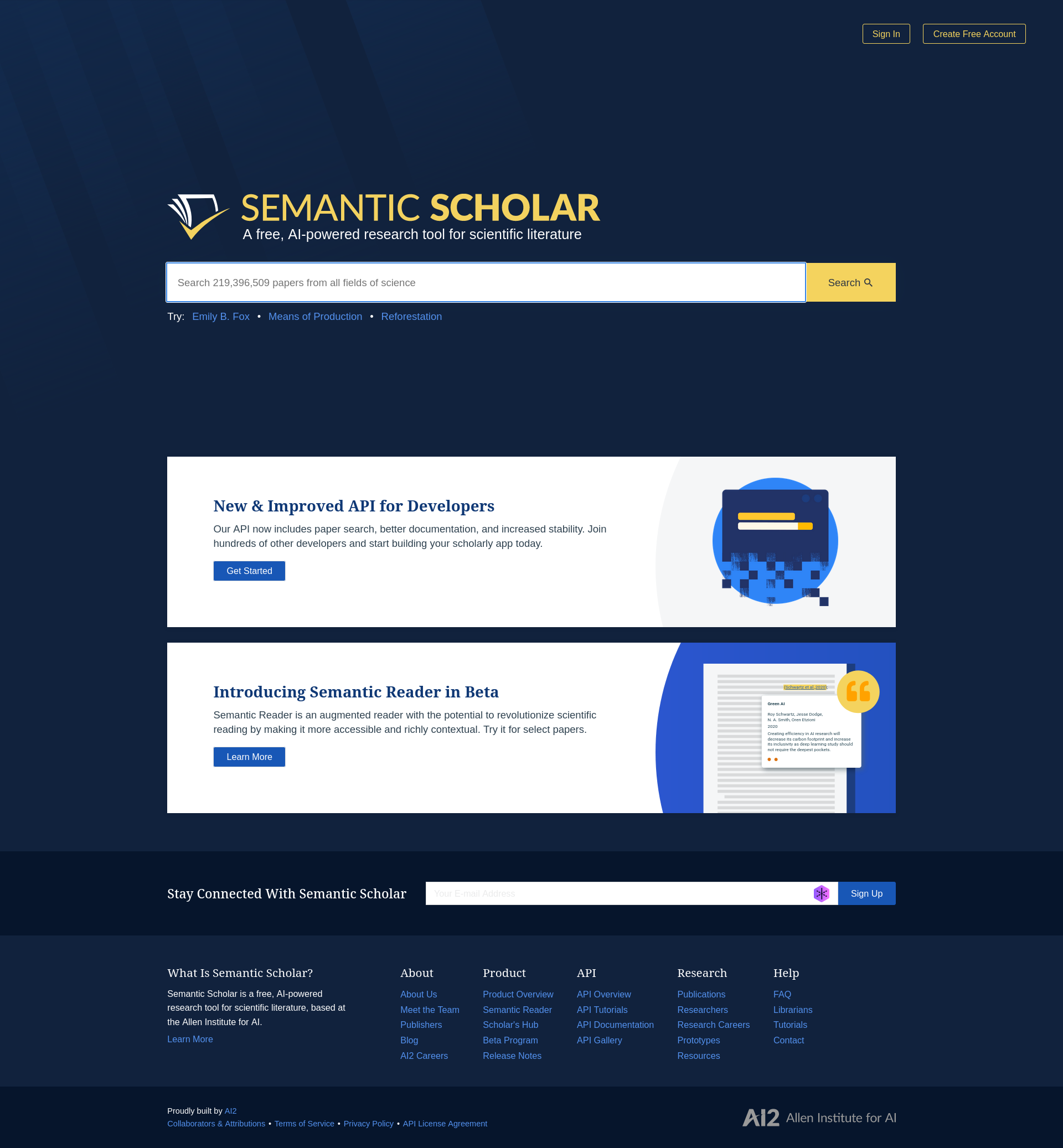 Semantic Scholar 语义学者